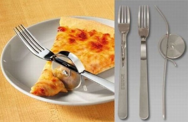 Новый прибор для культурного поедания пиццы!